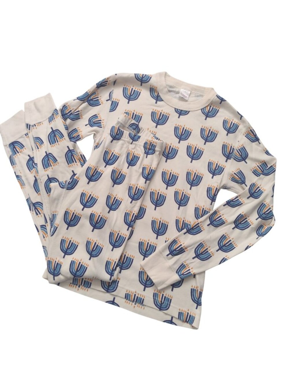 Hanna Andersson Hannukah Pajamas S Womens Menorah Print Organic Cotton PJs